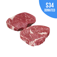 Load image into Gallery viewer, 12oz Beef Ribeye Steak AAA Individually Vac-Packed 12 Pieces
