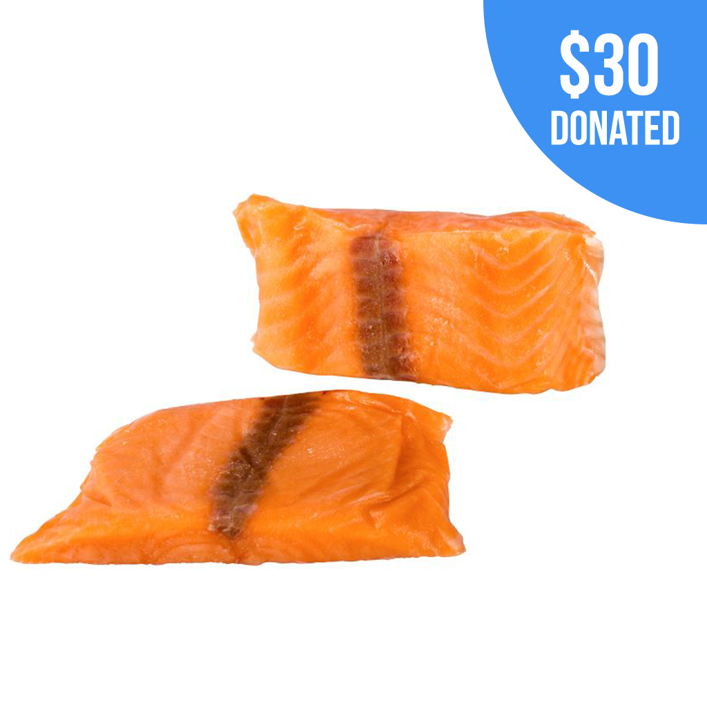 6oz Atlantic Salmon Boneless Skinless Individually Vac-Packed - 10lb Box, Approx 26 Pieces