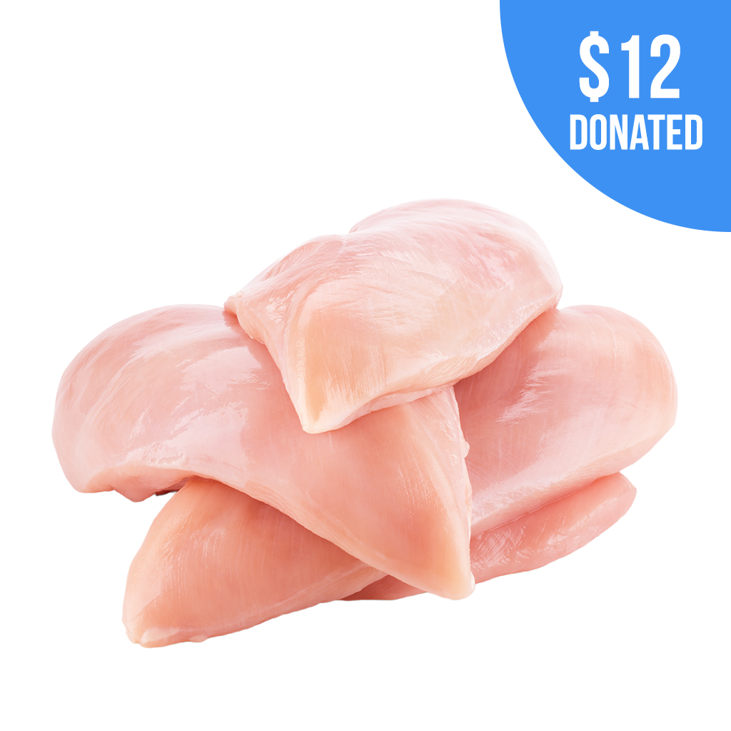 5oz Chicken Breast Boneless Skinless 19% Frozen Bulk Individually Quick Frozen, Not Vac Packed - 8.82lb, Approx 28 Pieces