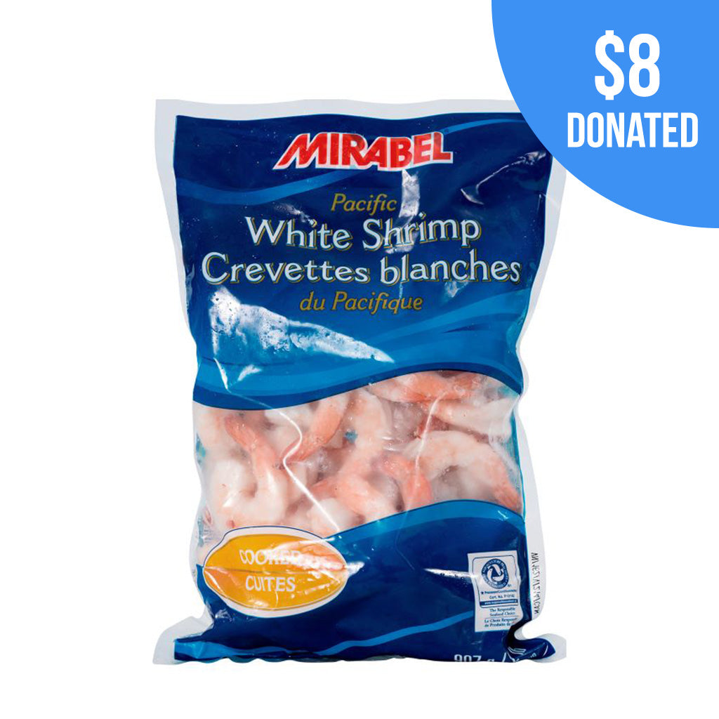 Shrimp Ckd White P&D 21/25 per lb with Tail On (approx 42-50pc per bag)