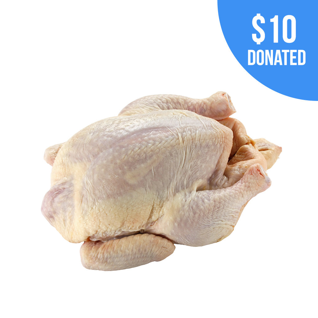 2 Whole Chickens - Air Chilled - Antibiotic Free - Avg 3.4lb/chicken
